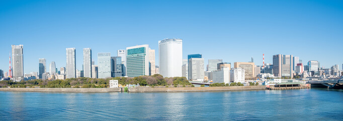 Fototapeta premium Tokyo water front city
