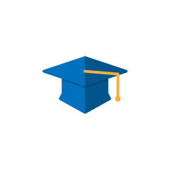 academy hat icon. university graduation cap icon