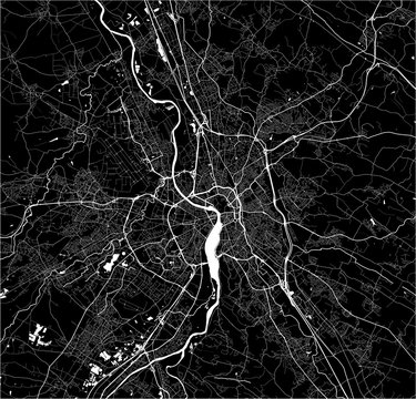 map of the city of Toulouse, France