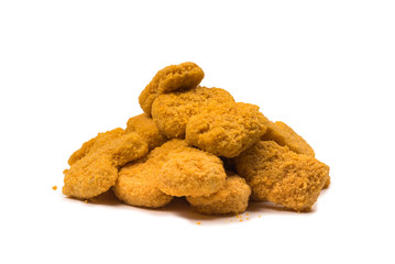 Nuggets isolated on a white background.