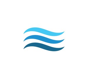 Water Wave symbol and icon Logo Template