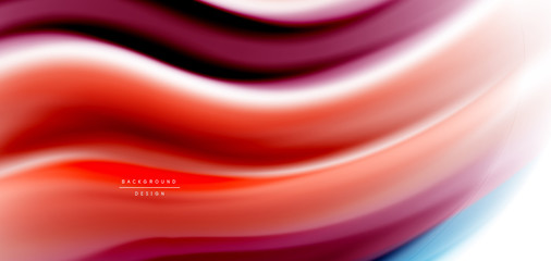 Silk smooth lines on white, liquid fluid color waves. Vector Illustrations For Wallpaper, Banner, Background, Card, Book, Illustration, landing page, cover, placard, poster, banner, flyer, design