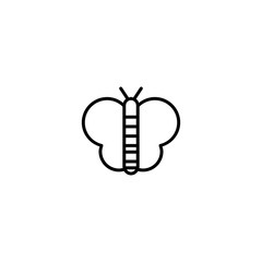 butterfly, bug icon vector illustration