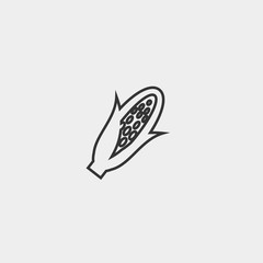 maize corn icon vector illustration and symbol foir website and graphic design