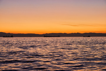 Obraz premium sunset over the sea