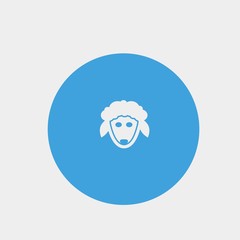 sheep icon vector illustration and symbol foir website and graphic design