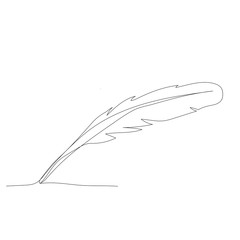 sketch writing pen on a white background continuous line