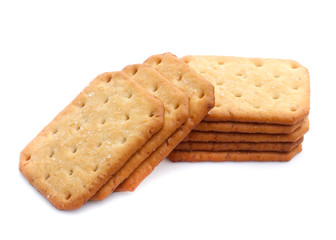 Cracker isolated on white