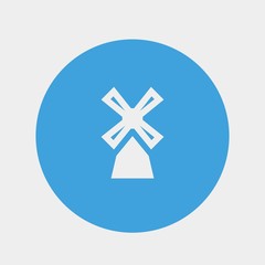 Obraz premium windmill icon vector illustration and symbol foir website and graphic design