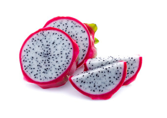 Dragon fruit isolated on white background