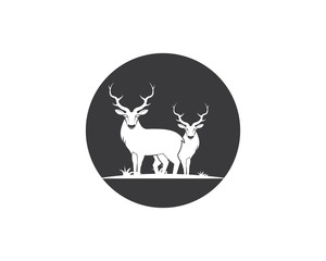 Deer ilustration icon vector design