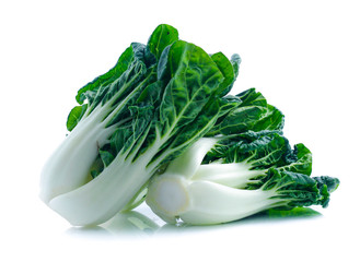 fresh chinese cabbage on a white background