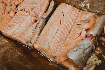 juicy baked salmon in the oven