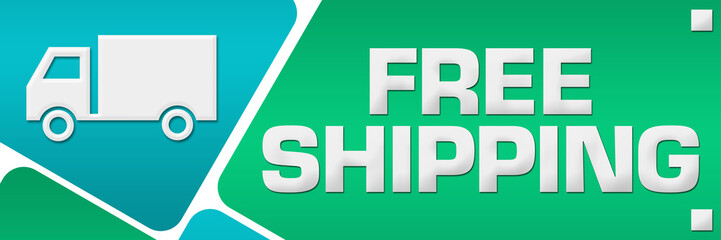 Free Shipping Turquoise Rounded Squares Horizontal 