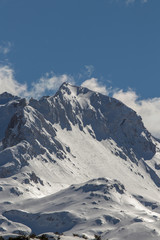 Obraz premium High mountains near Komna plateau, Bohinj