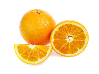 Orange fruit isolated on white background