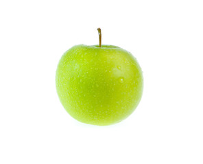 green apple isolated on white