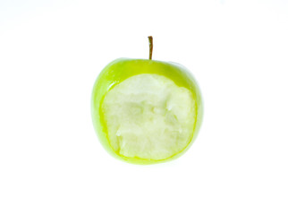 green apple isolated on white