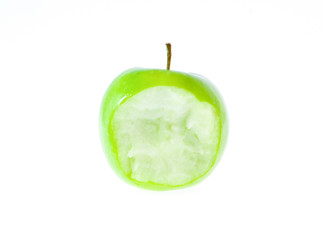 green apple isolated on white