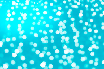 Blue abstract background color and blurry bokeh.