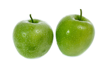 Green apple, isolated on white background