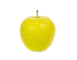 yellow apples isolated