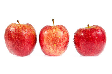 red apple isolated on white