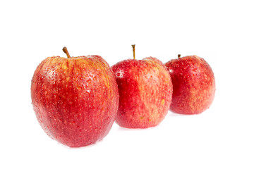 red apple isolated on white