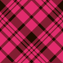 Seamless pattern in charming bright pink, grey and black colors for plaid, fabric, textile, clothes, tablecloth and other things. Vector image. 2