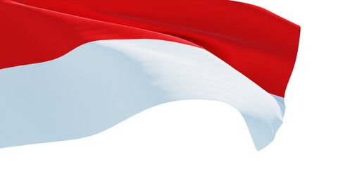 flag of indonesia republic of waving in the wind
