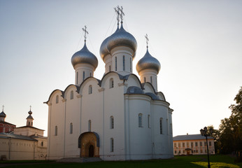 Fototapeta na wymiar Saint Sophia Cathedral in Vologda Kremlin. Vologda, Russia