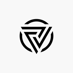 Trinity Icon Vector Logo Template Illustration Design. Engineering and Drilling icon. Construction vector L logo. Delta letter logo template, flat illustration, isolated, raster - VECTOR