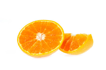 orange fruit isolated on white