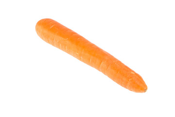 Fresh carrot isolated on white