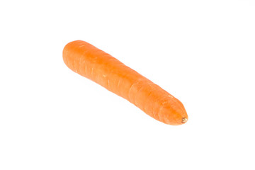 Fresh carrot isolated on white
