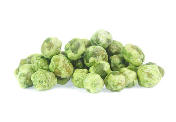 dry peas isolated on a white background