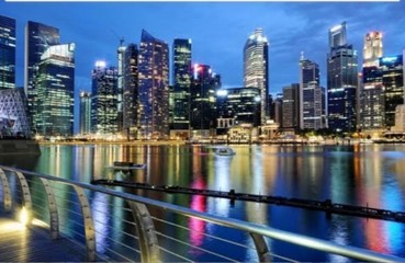 Fototapeta premium Blue city