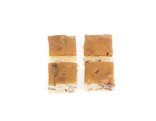 Brownie isolated on white