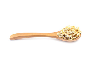oats, oatmeal isolated on white background
