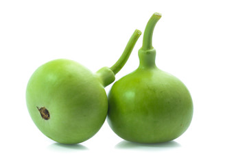 bottle gourds isolated on white background