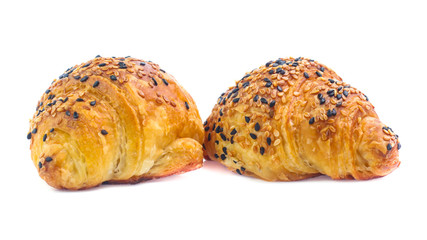 Croissant isolated on white background