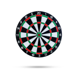 Dart board Isolated on White background