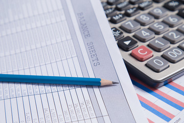 Financial accounting stock market graphs analysis