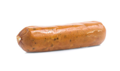 Frankfurter sausage isolated on white background