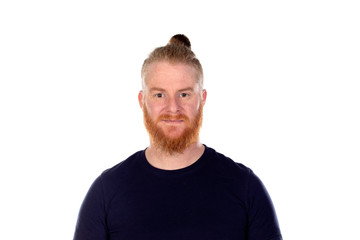 Fototapeta premium Red haired man with long beard