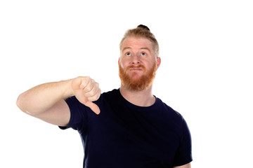 Obraz premium Red haired man with long beard