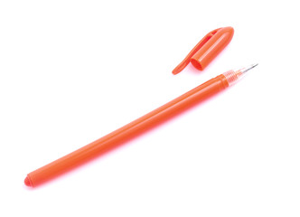 Colorful  pen set on isolated background