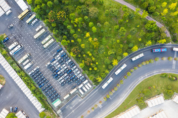 parking lot in city © THINK b