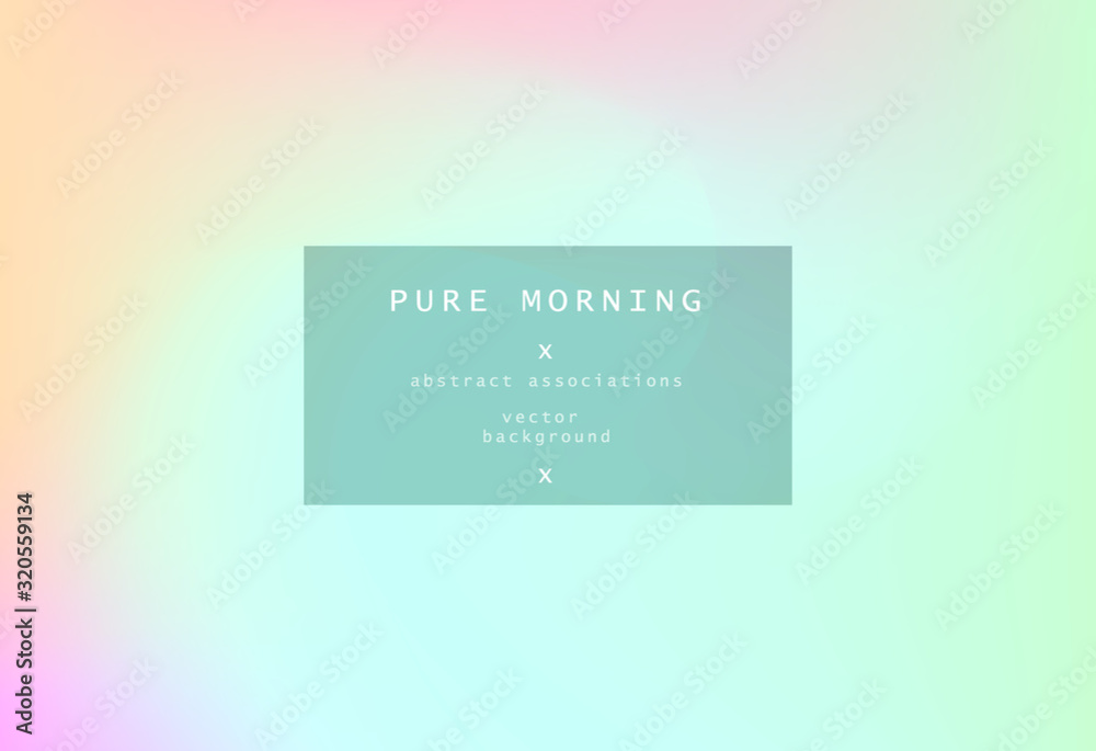 Poster abstract iridescent background with colorful pastel stains.