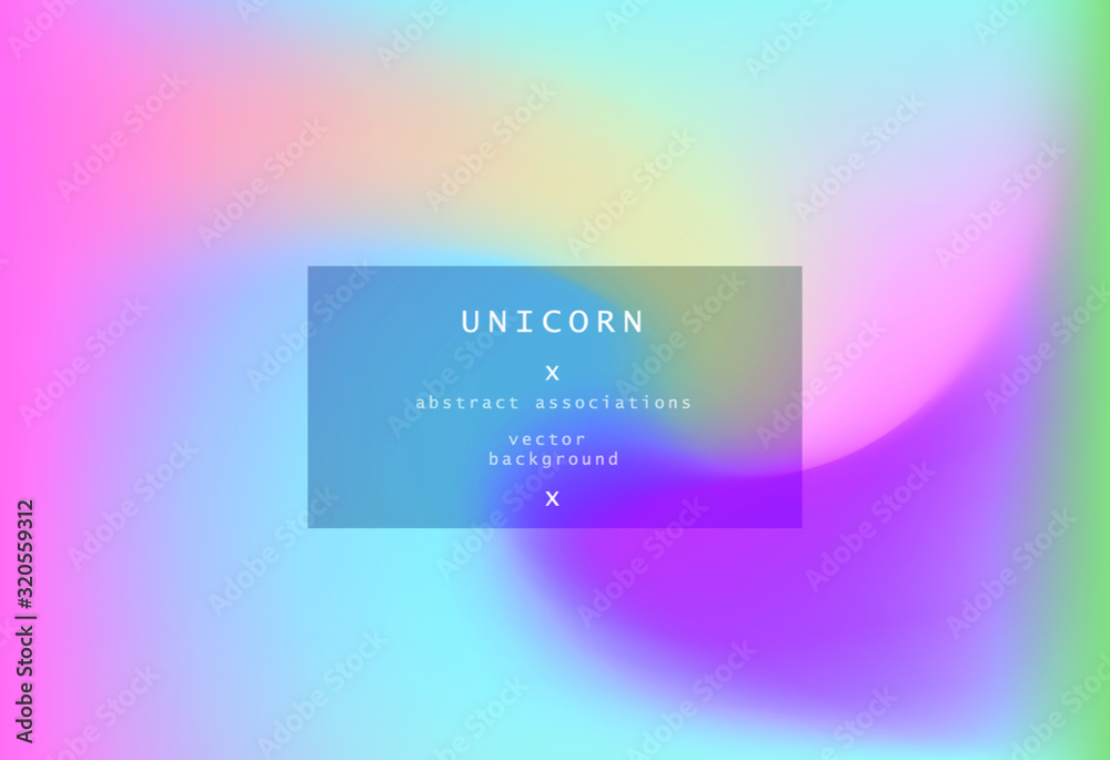 Poster abstract iridescent background with colorful pastel stains.